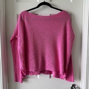 Ralph Lauren Women Sweater Size XS Pink Knit Long Sleeve Boatneck